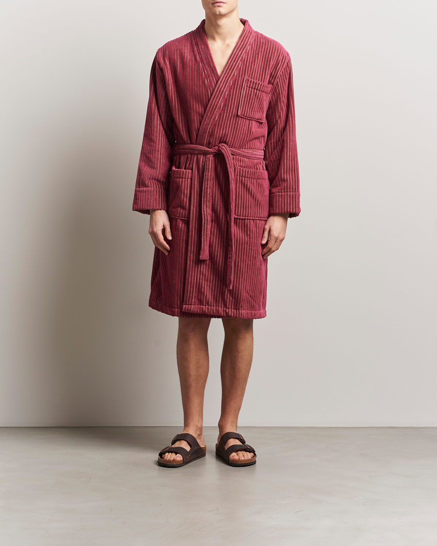 Homme | OAS Striped Velour Robe Botanico | OAS | Striped Velour Robe Botanico