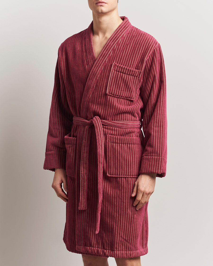 Homme | OAS Striped Velour Robe Botanico | OAS | Striped Velour Robe Botanico