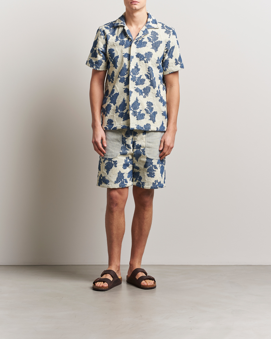 Homme | Chemises | OAS | Short Sleeve Cuba Terry Shirt Sail Contrast