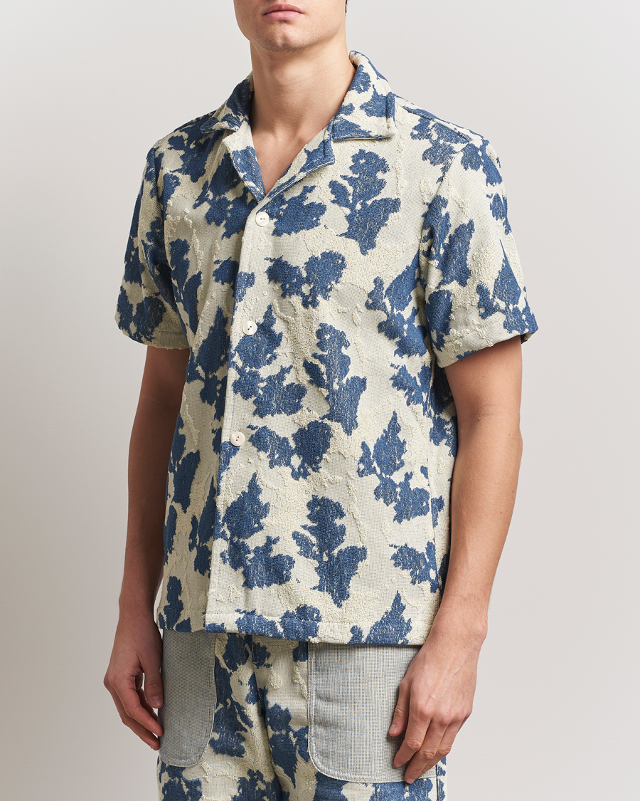 Homme | Chemises | OAS | Short Sleeve Cuba Terry Shirt Sail Contrast