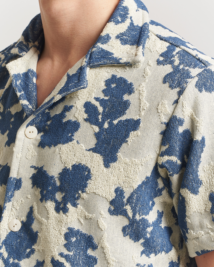 Homme | Chemises | OAS | Short Sleeve Cuba Terry Shirt Sail Contrast