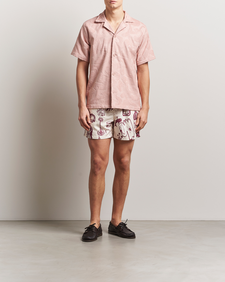 Homme | Chemises | OAS | Short Sleeve Cuba Terry Shirt Blush Puzzlotec