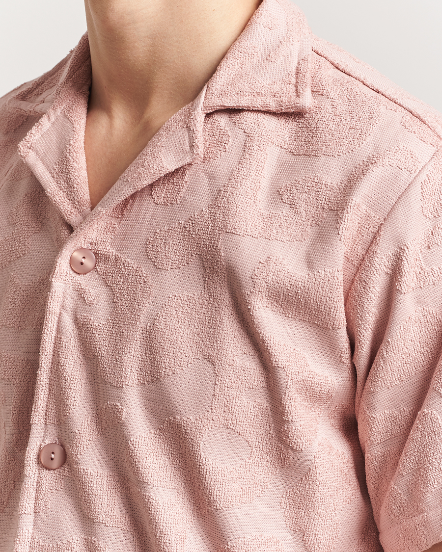Homme | Chemises | OAS | Short Sleeve Cuba Terry Shirt Blush Puzzlotec