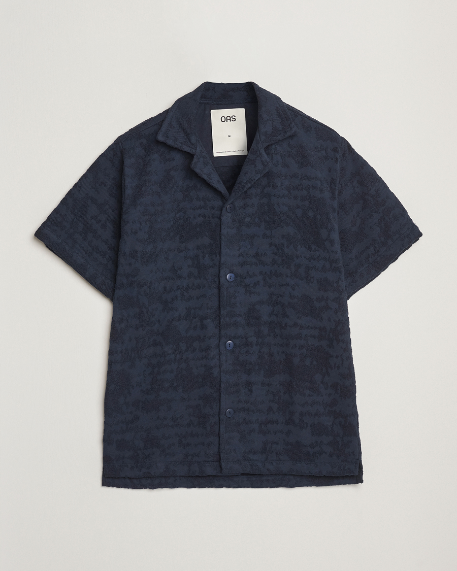 Homme | Chemises | OAS | Short Sleeve Cuba Terry Shirt Night Lagoon