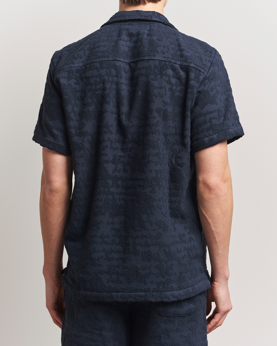 Homme | Chemises | OAS | Short Sleeve Cuba Terry Shirt Night Lagoon
