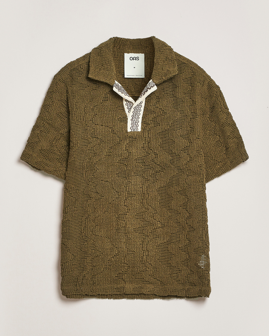 Homme | Chemises | OAS | Cuba Crochet Shirt Pine Verve