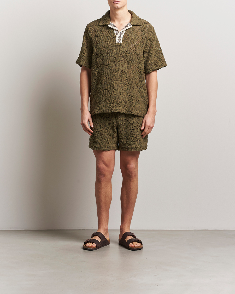 Homme | Chemises | OAS | Cuba Crochet Shirt Pine Verve