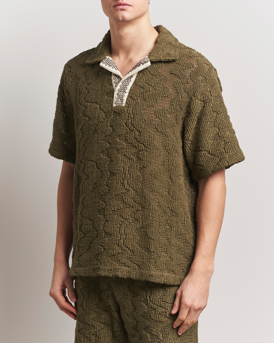 Homme | Chemises | OAS | Cuba Crochet Shirt Pine Verve
