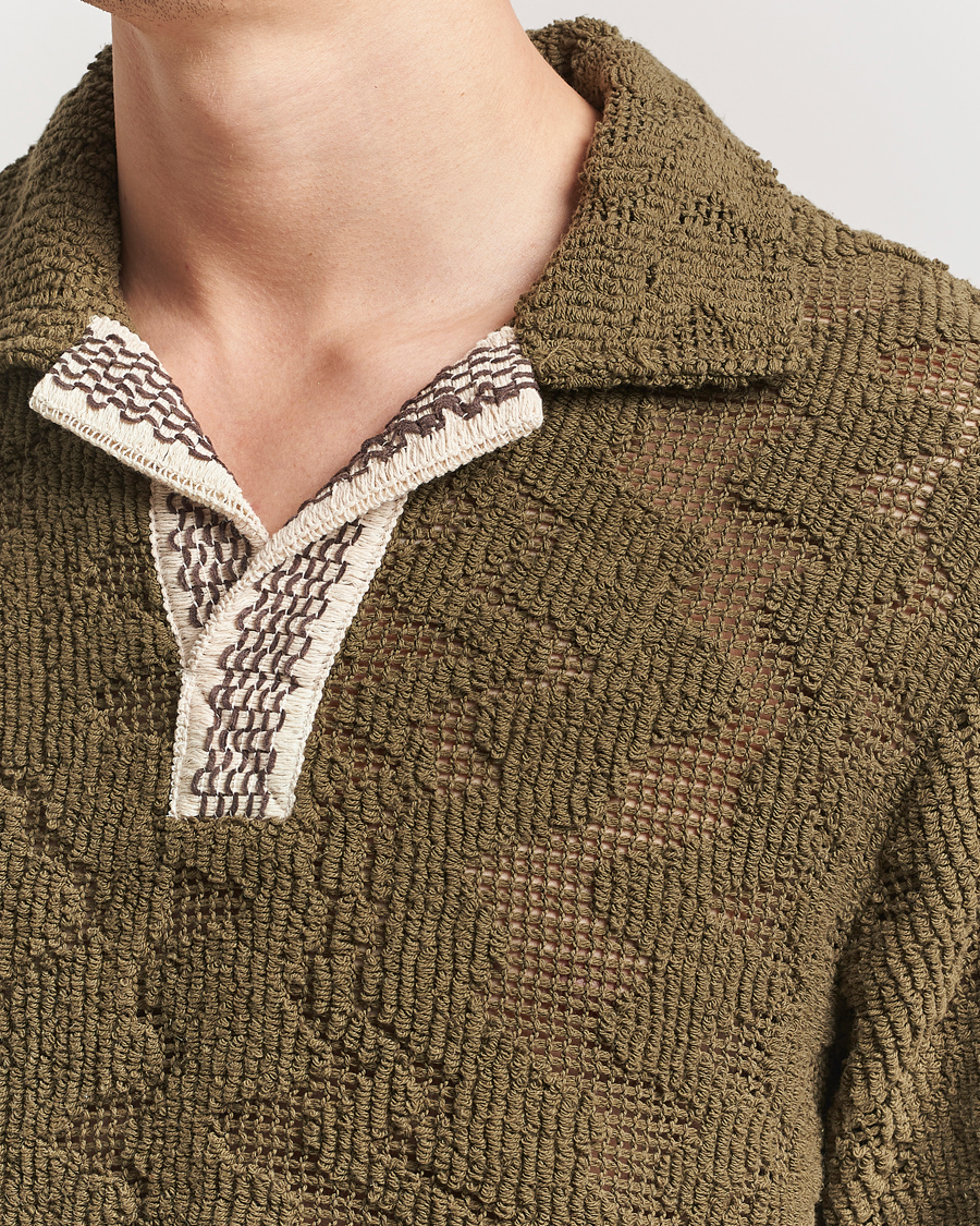 Homme | Chemises | OAS | Cuba Crochet Shirt Pine Verve