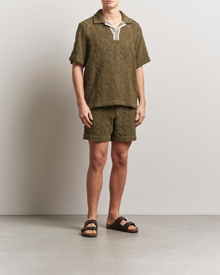 Homme | Shorts | OAS | Cuba Crochet Shorts Pine Verve