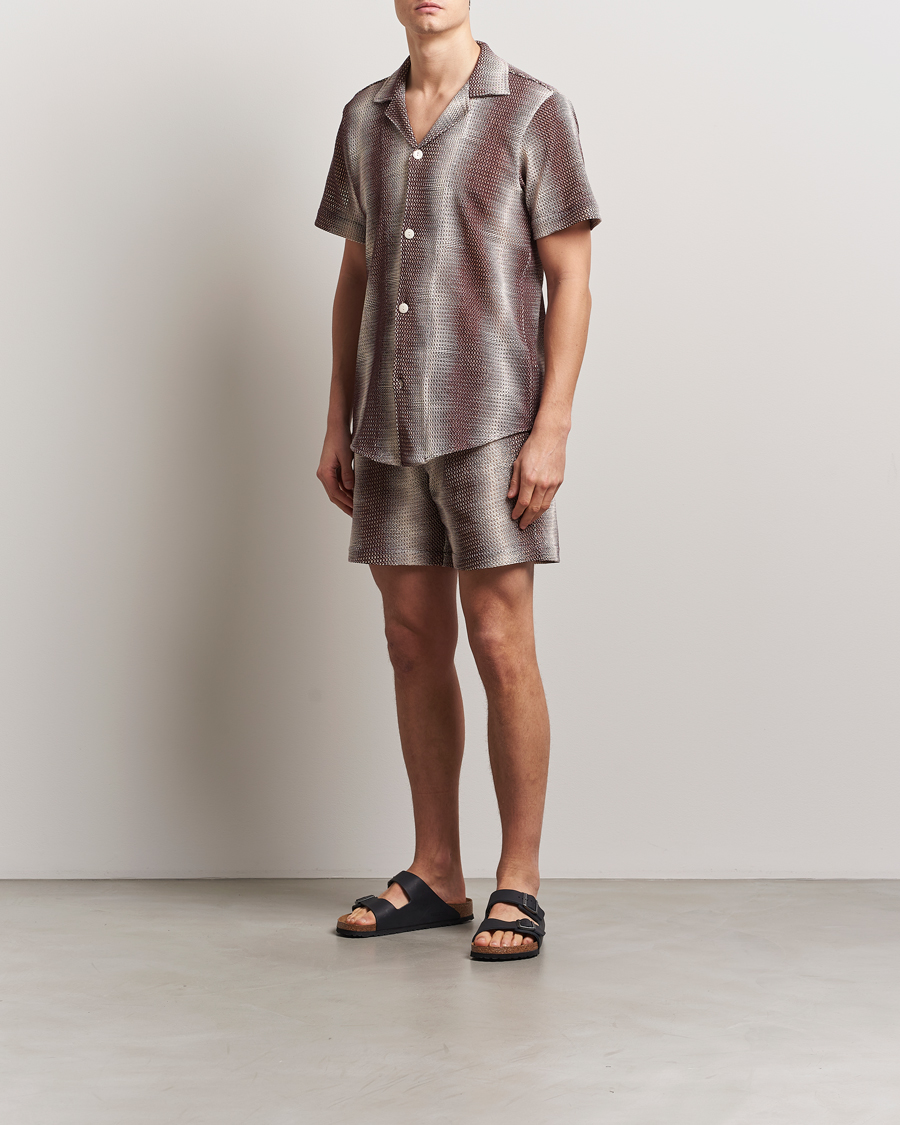 Homme | Shorts | OAS | Cotton Net Shorts Merlot Echo