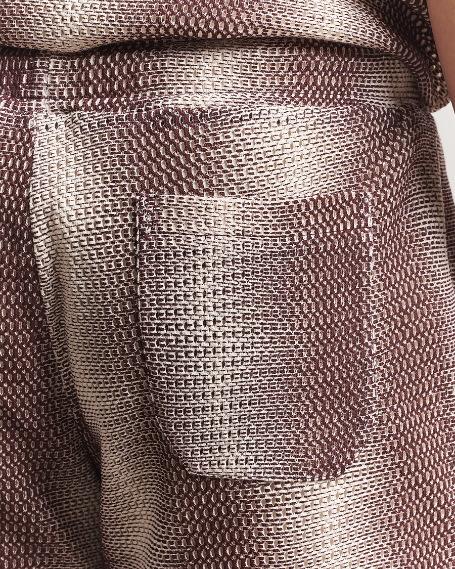 Homme | Shorts | OAS | Cotton Net Shorts Merlot Echo