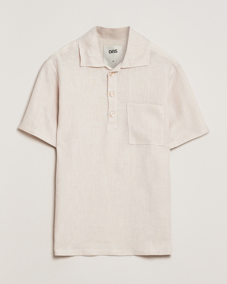 Homme | Chemises | OAS | Cuba Linen Shirt Beige