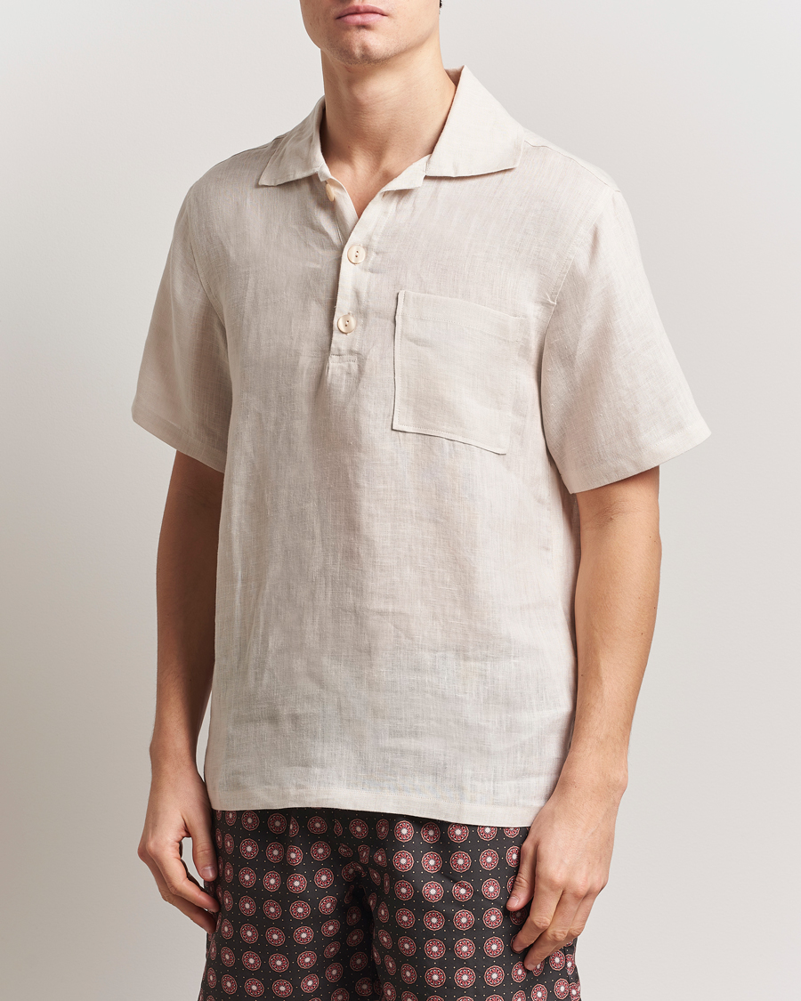 Homme | Chemises | OAS | Cuba Linen Shirt Beige