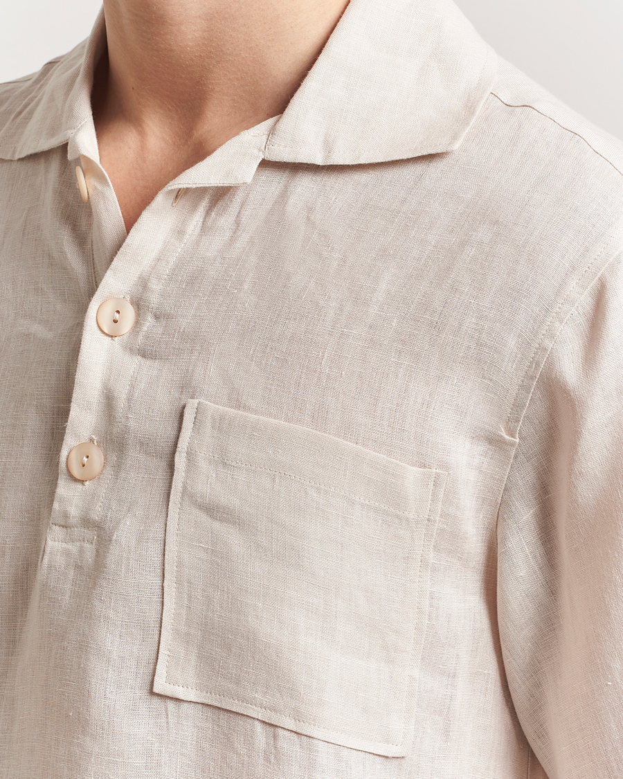 Homme | Chemises | OAS | Cuba Linen Shirt Beige
