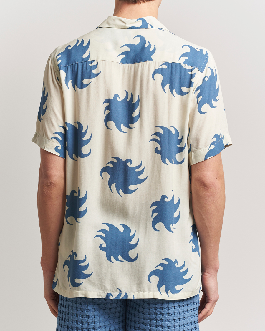 Homme | Chemises | OAS | Viscose Resort Short Sleeve Shirt Sky Ember