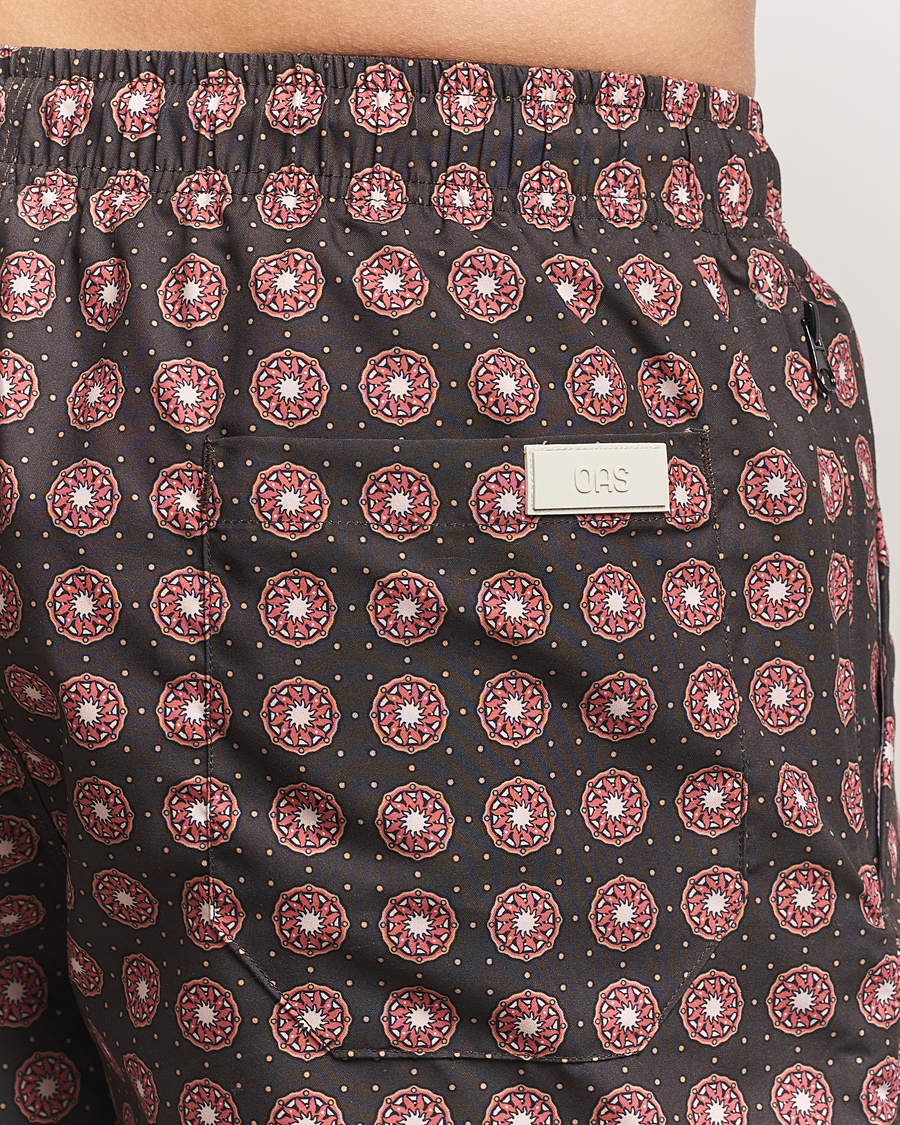 Homme | Maillots De Bain | OAS | Printed Swimshorts Coffe Lumo