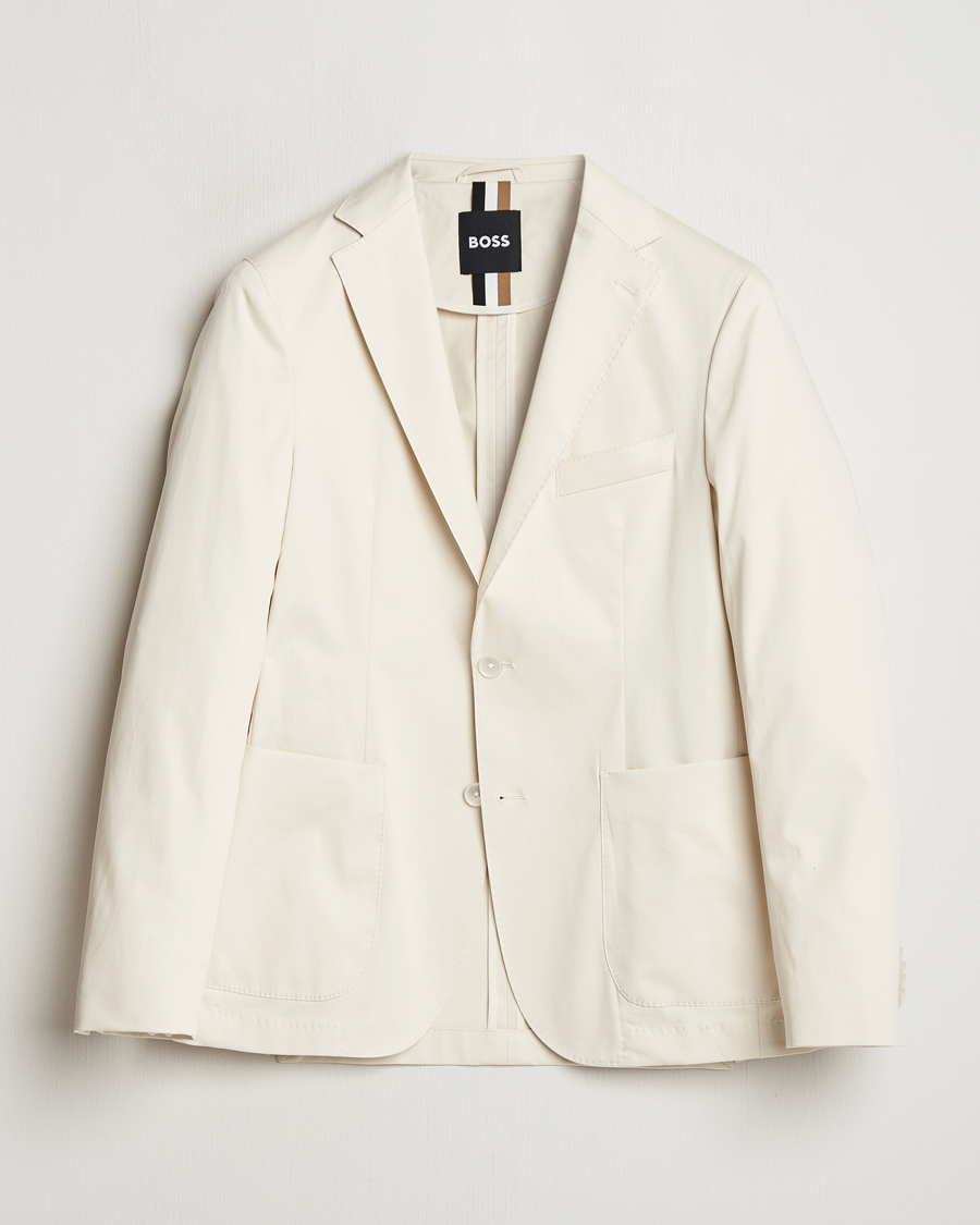 Homme | Blazers | BOSS BLACK | Hanry Cotton Blazer Open White