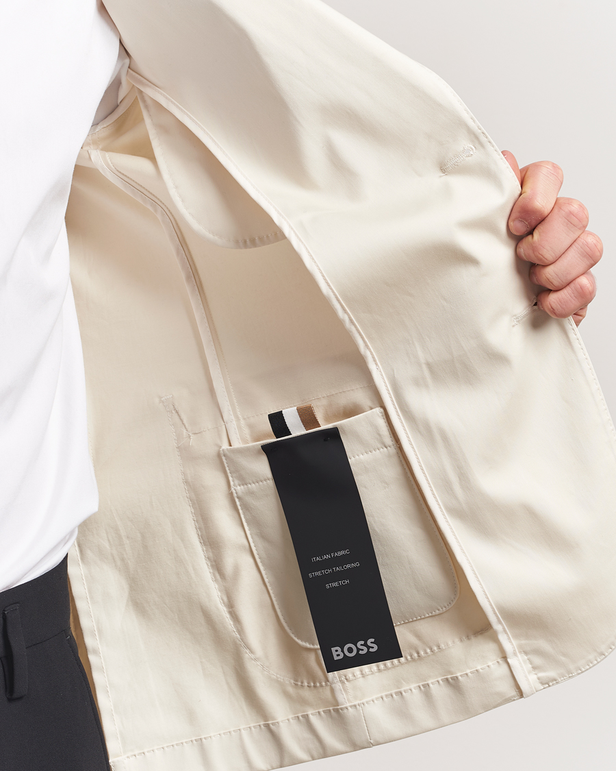 Homme | Blazers | BOSS BLACK | Hanry Cotton Blazer Open White