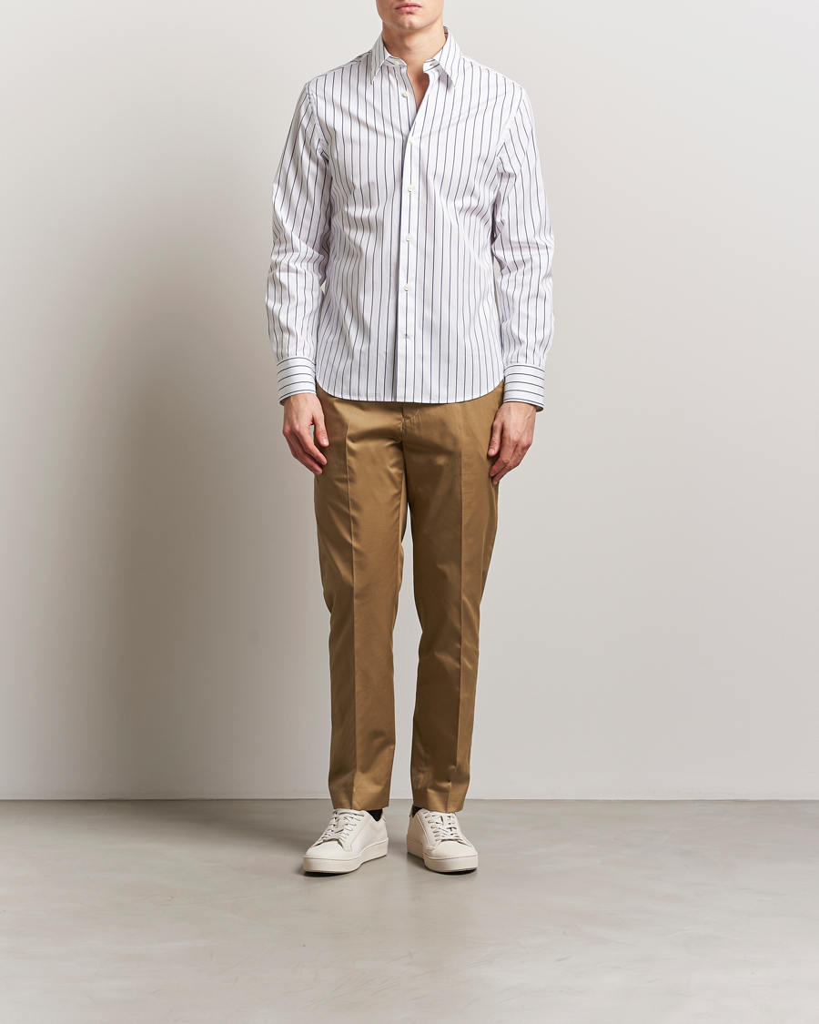 Homme | Pantalons | Tiger of Sweden | Tannen Cotton Drawstring Trousers Beige
