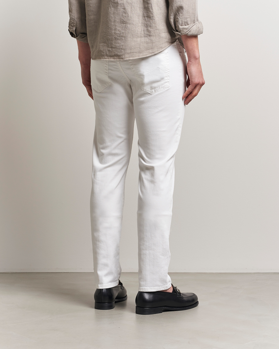 Homme | Pantalons | Jacob Cohën | Bard Slim Fit 5-Pocket Pants White