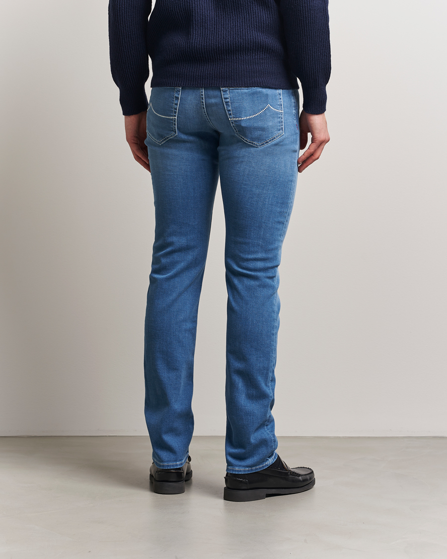 Homme | Jeans | Jacob Cohën | Bard Slim Fit Stretch Vintage Jeans Medium Blue