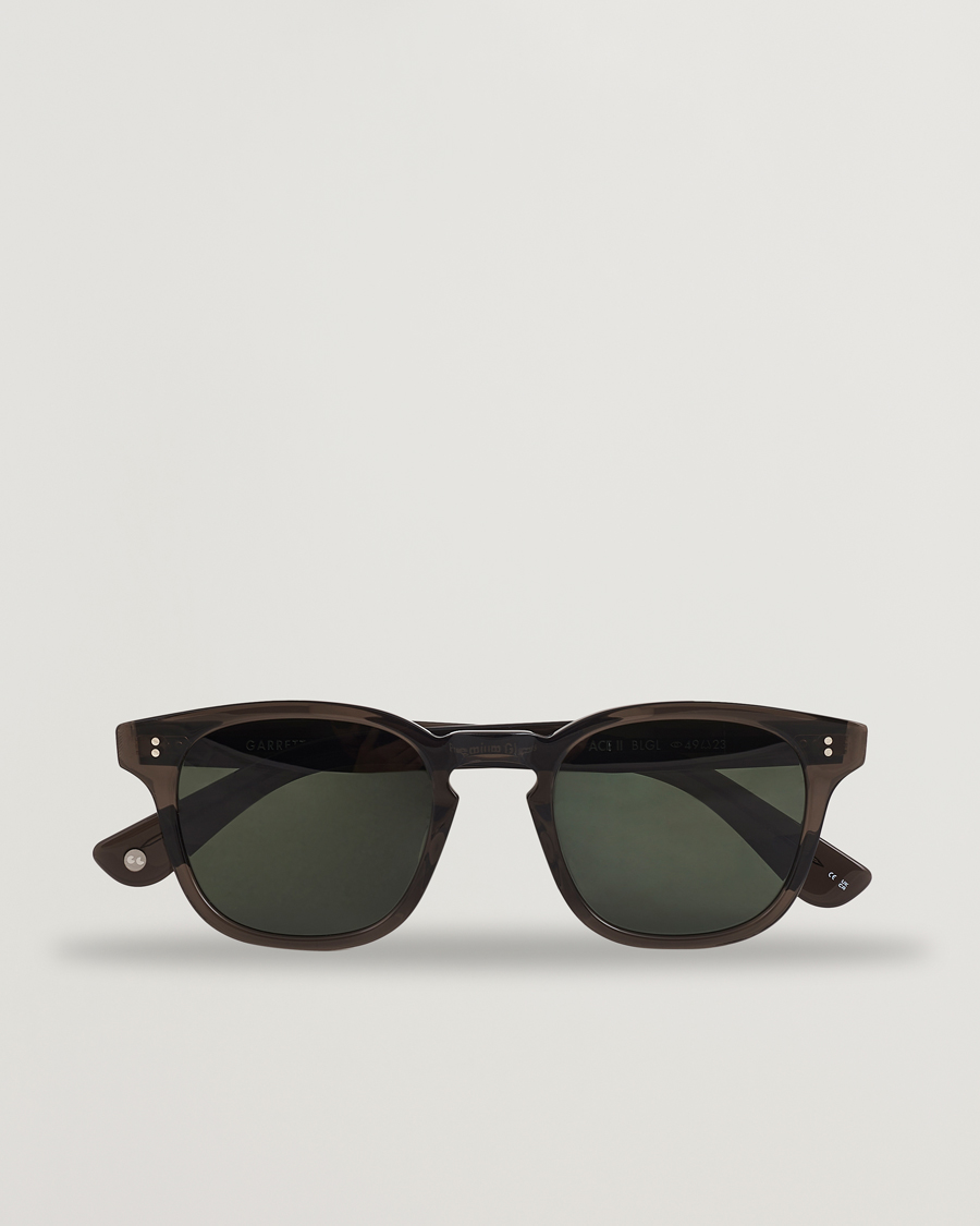 Homme | Lunettes De Soleil | Garrett Leight | Ace II 49 Sunglasses Black Glass