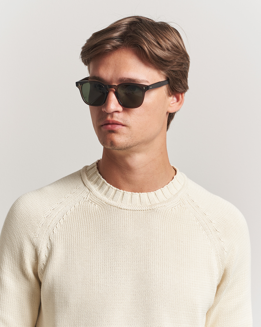 Homme | Lunettes De Soleil | Garrett Leight | Ace II 49 Sunglasses Black Glass