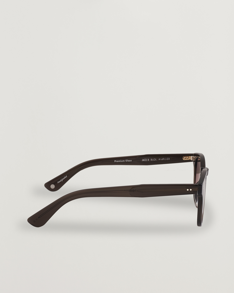 Homme | Lunettes De Soleil | Garrett Leight | Ace II 49 Sunglasses Black Glass