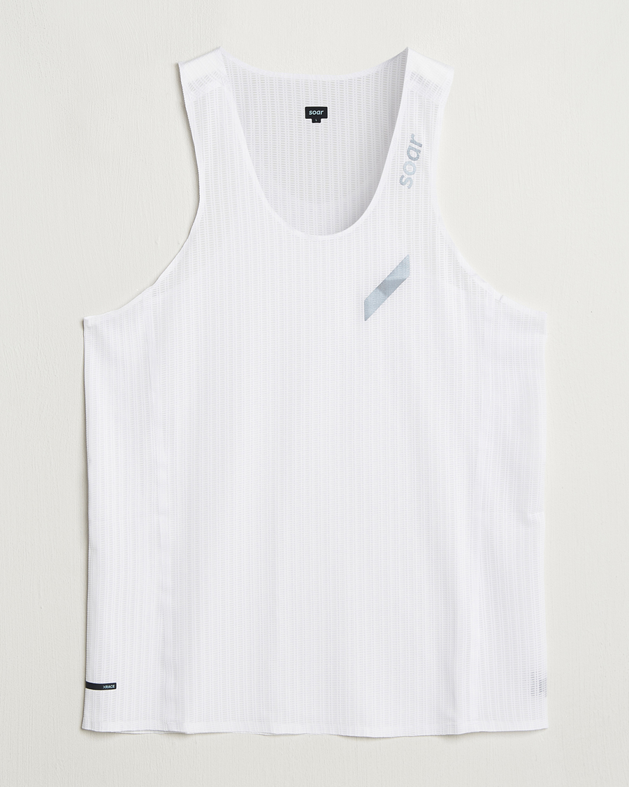 Homme | T-shirts | SOAR Running | Race Vest White