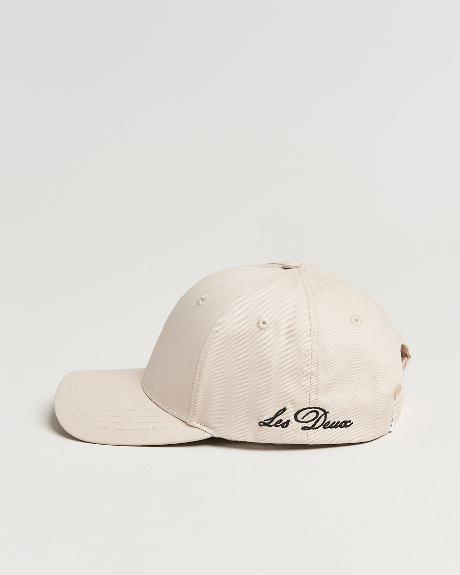 Homme | Les Deux Crew Organic Baseball Cap Ivory | LES DEUX | Crew Organic Baseball Cap Ivory