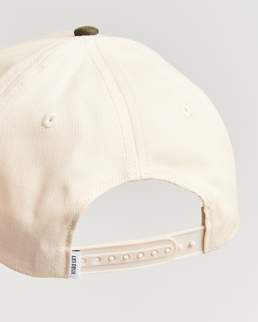 Homme | Les Deux Brad Contrast Suede Baseball Cap Ivory | LES DEUX | Brad Contrast Suede Baseball Cap Ivory
