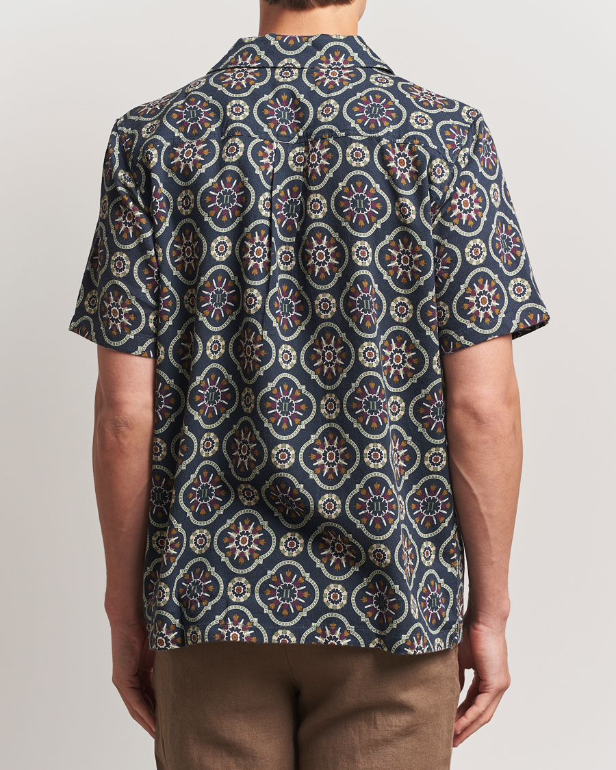 Homme | Chemises | LES DEUX | Lucas AOP Tapestry Shirt Dark Navy