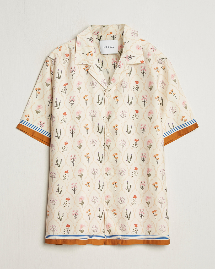 Homme | Chemises | LES DEUX | Lucas AOP Wild Flower Shirt Ivory