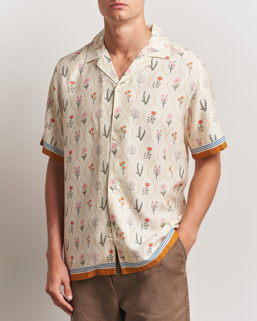 Homme | Chemises | LES DEUX | Lucas AOP Wild Flower Shirt Ivory