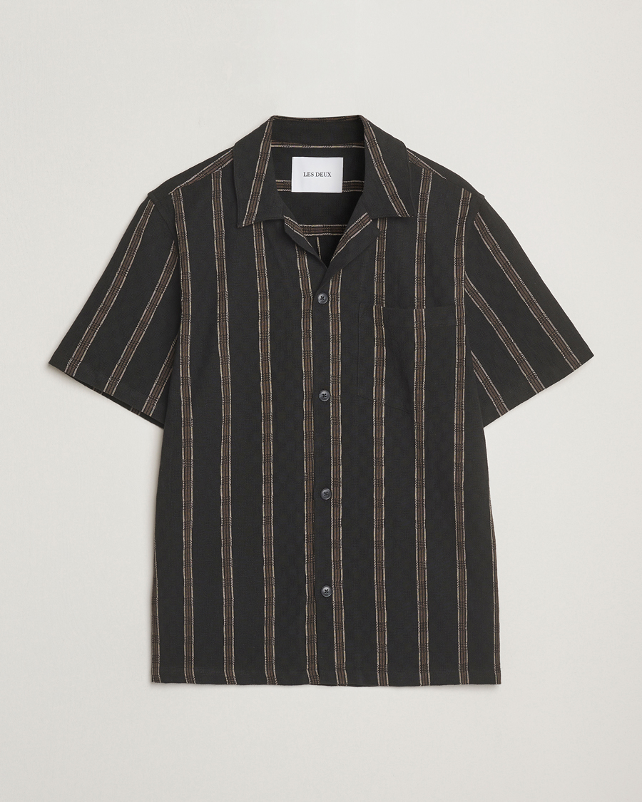 Homme | Chemises | LES DEUX | Lucas Check Dobby Shirt Black