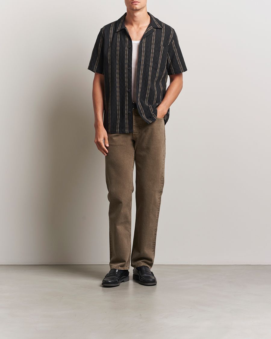 Homme | Chemises | LES DEUX | Lucas Check Dobby Shirt Black