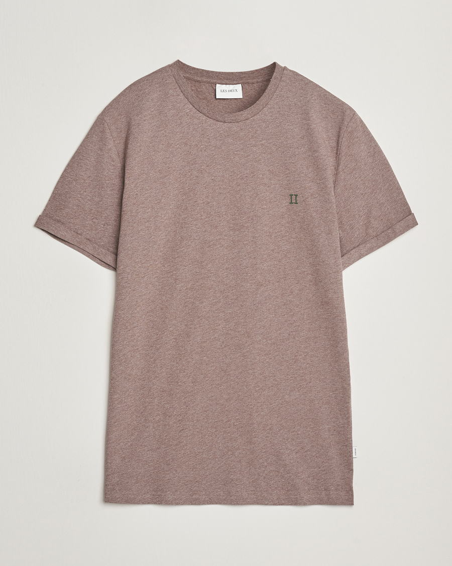 Homme | T-shirts | LES DEUX | Norregaard Contrast T-Shirt Cub Melange