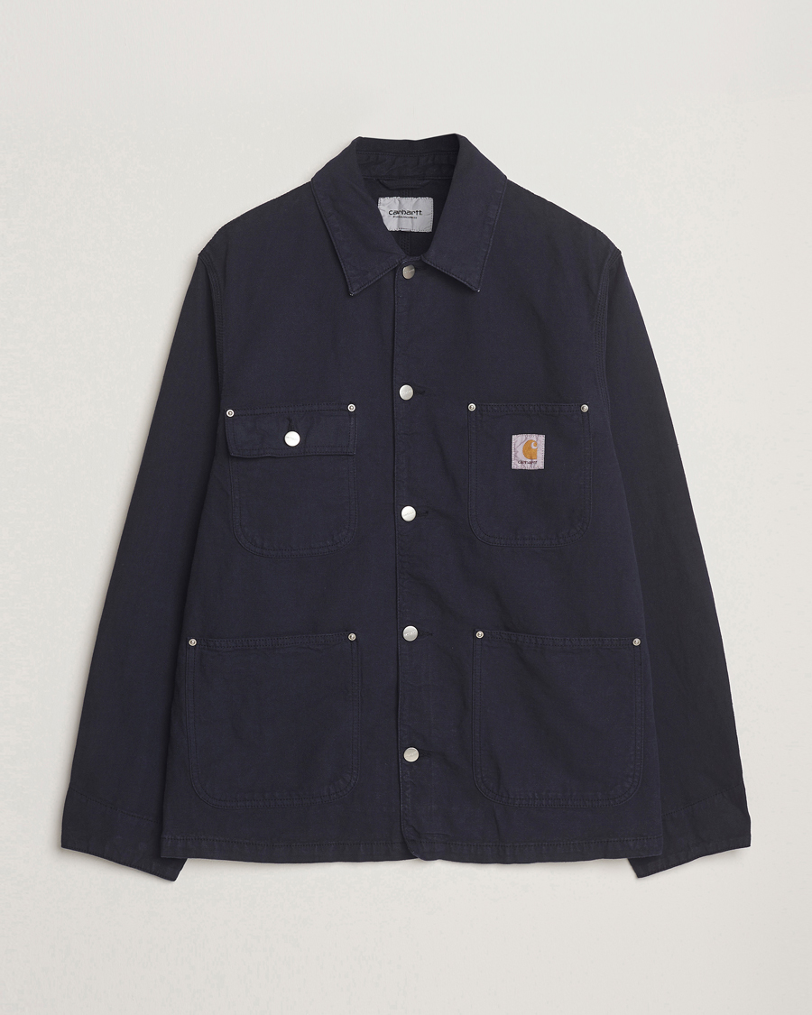 Homme | Manteaux Et Vestes | Carhartt WIP | Walter Cotton/Linen Chore Coat Dark Navy