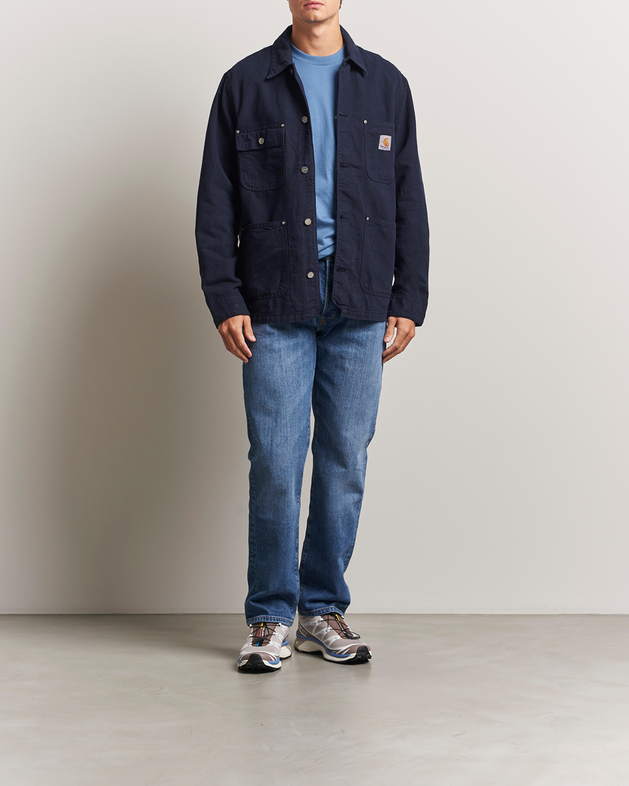 Homme | Manteaux Et Vestes | Carhartt WIP | Walter Cotton/Linen Chore Coat Dark Navy