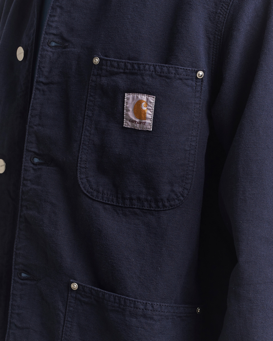 Homme | Manteaux Et Vestes | Carhartt WIP | Walter Cotton/Linen Chore Coat Dark Navy