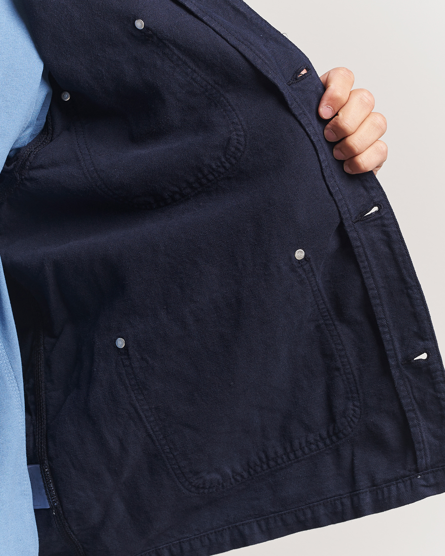 Homme | Manteaux Et Vestes | Carhartt WIP | Walter Cotton/Linen Chore Coat Dark Navy