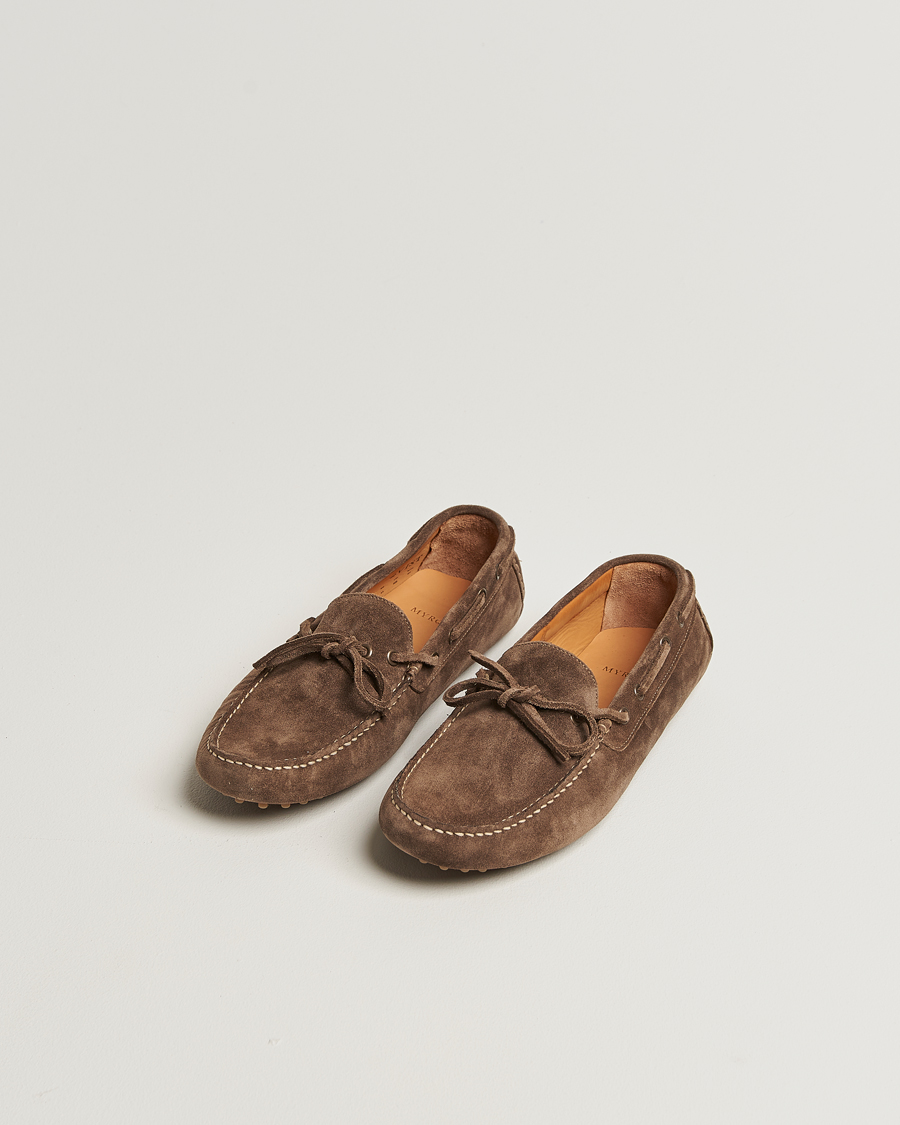 Homme | Mocassins | Myrqvist | Tofta Car Shoe Taupe Suede
