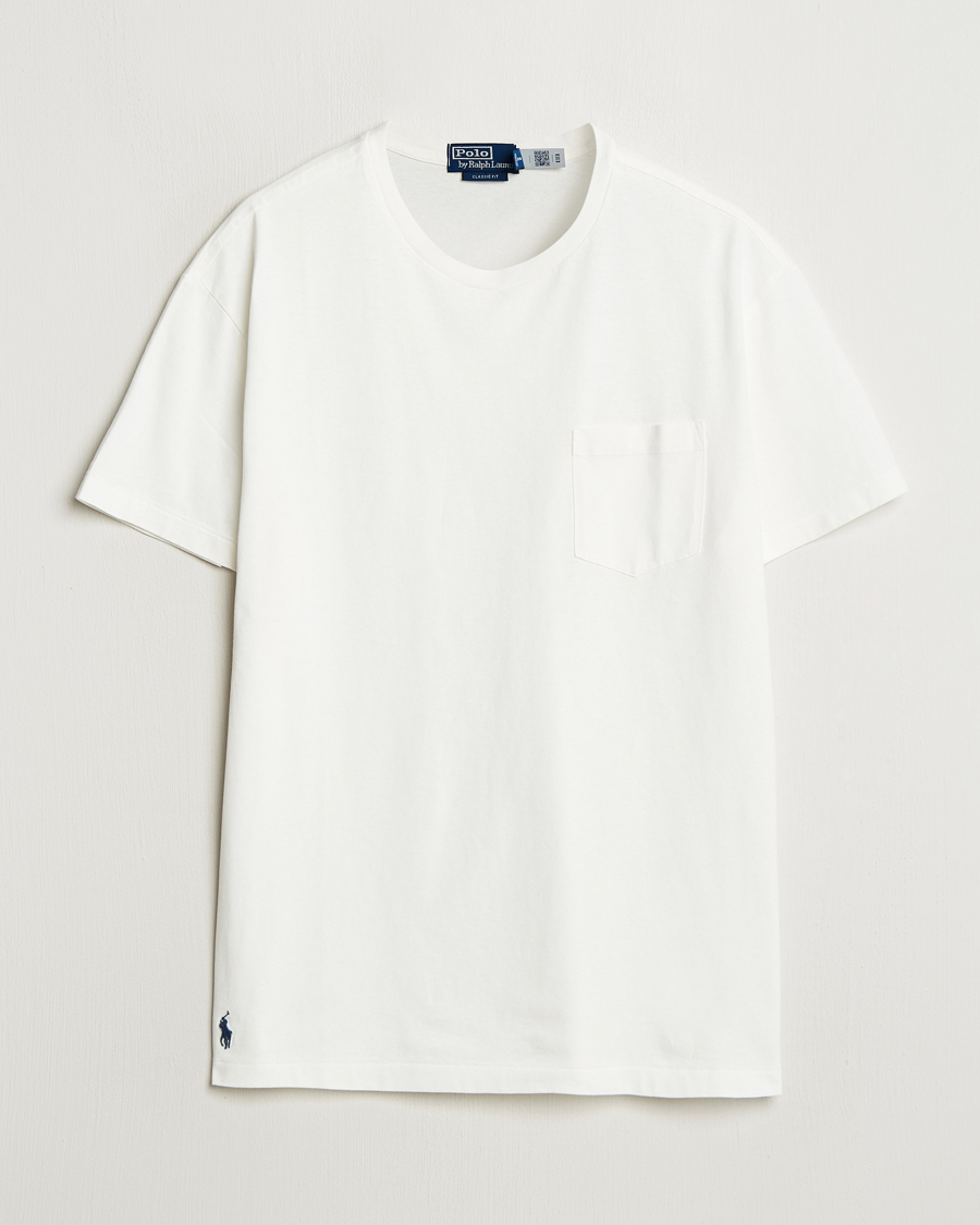 Homme | T-shirts | Polo Ralph Lauren | Washed Classic Fit Pocket Tee Deckwash White