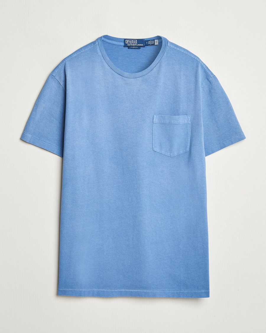 Homme | T-shirts | Polo Ralph Lauren | Washed Classic Fit Pocket Tee Campus Blue