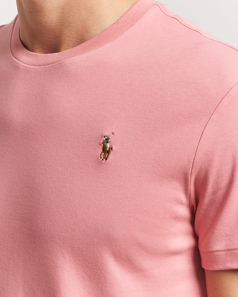 Homme | T-shirts | Polo Ralph Lauren | Luxury Pima Cotton Crew Neck T-Shirt Desert Rose