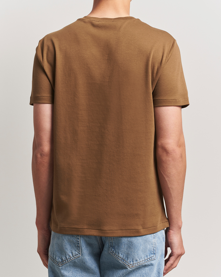 Homme | T-shirts | Polo Ralph Lauren | Luxury Pima Cotton Crew Neck T-Shirt Nature Brown