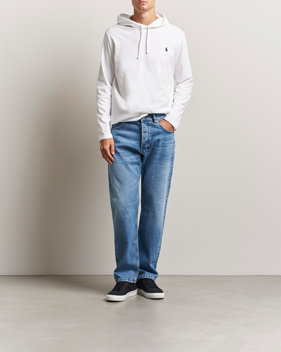 Homme | T-shirts | Polo Ralph Lauren | Long Sleeve Hooded T-Shirt White