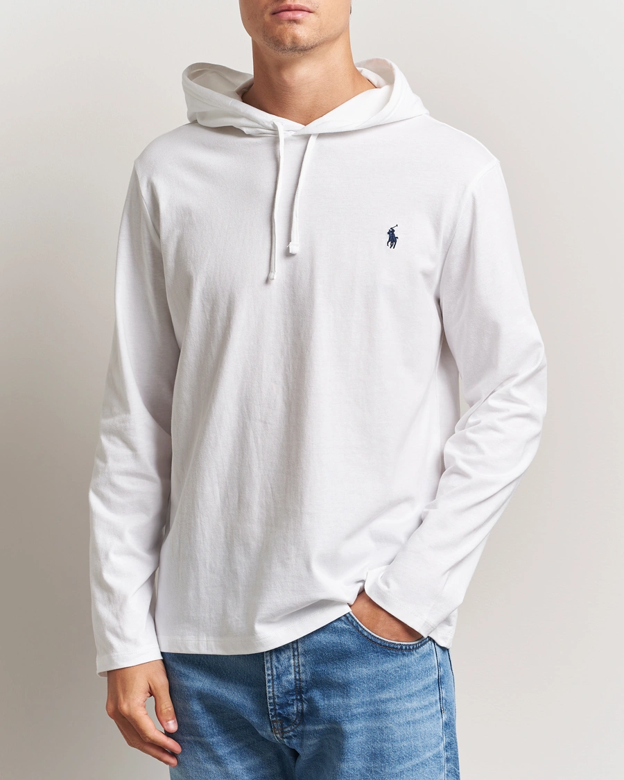 Homme | T-shirts | Polo Ralph Lauren | Long Sleeve Hooded T-Shirt White