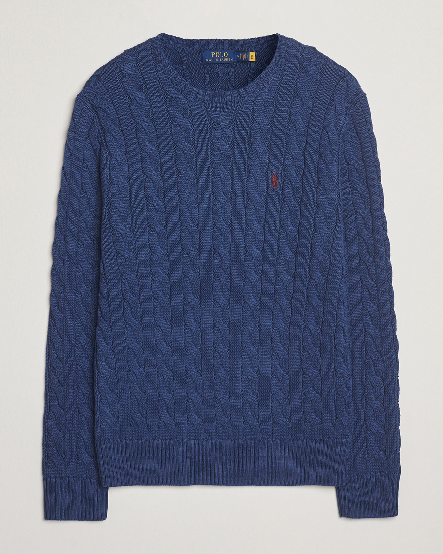 Homme | Pulls Et Tricots | Polo Ralph Lauren | Cotton Cable Pullover Light Navy